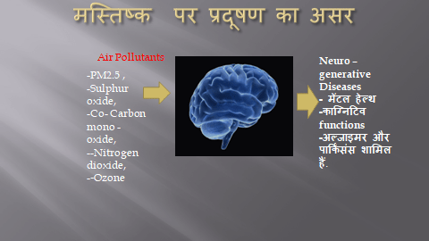 प्रदूषण का दिमाग पर असर